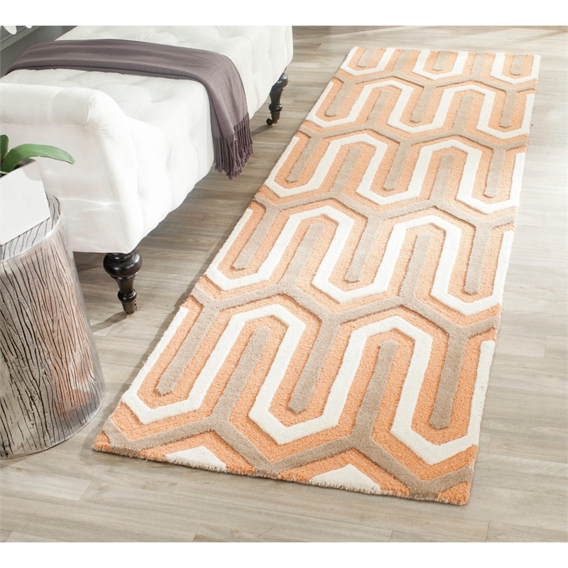Safavieh Cambridge Orange Transitional Rug - Runner 2'6