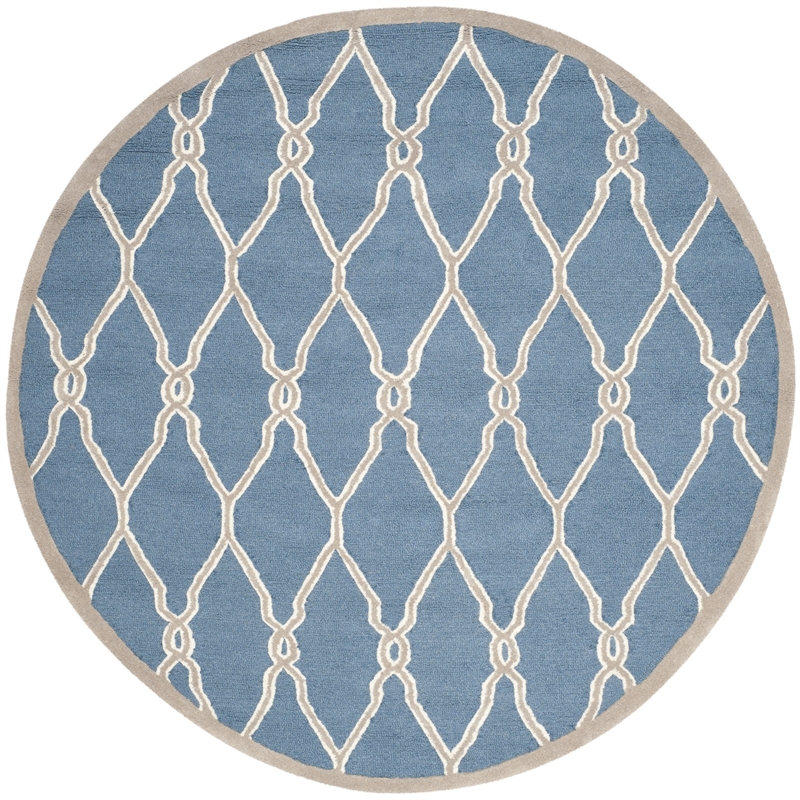 Safavieh Cambridge Navy Transitional Rug - Round 6'
