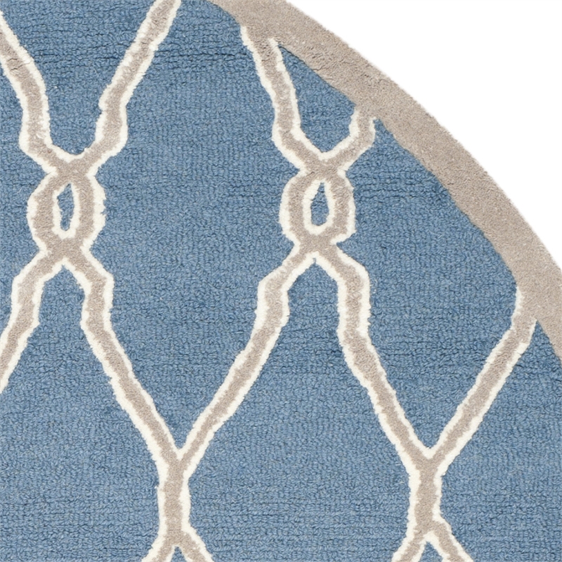 Safavieh Cambridge Navy Transitional Rug - Round 6'
