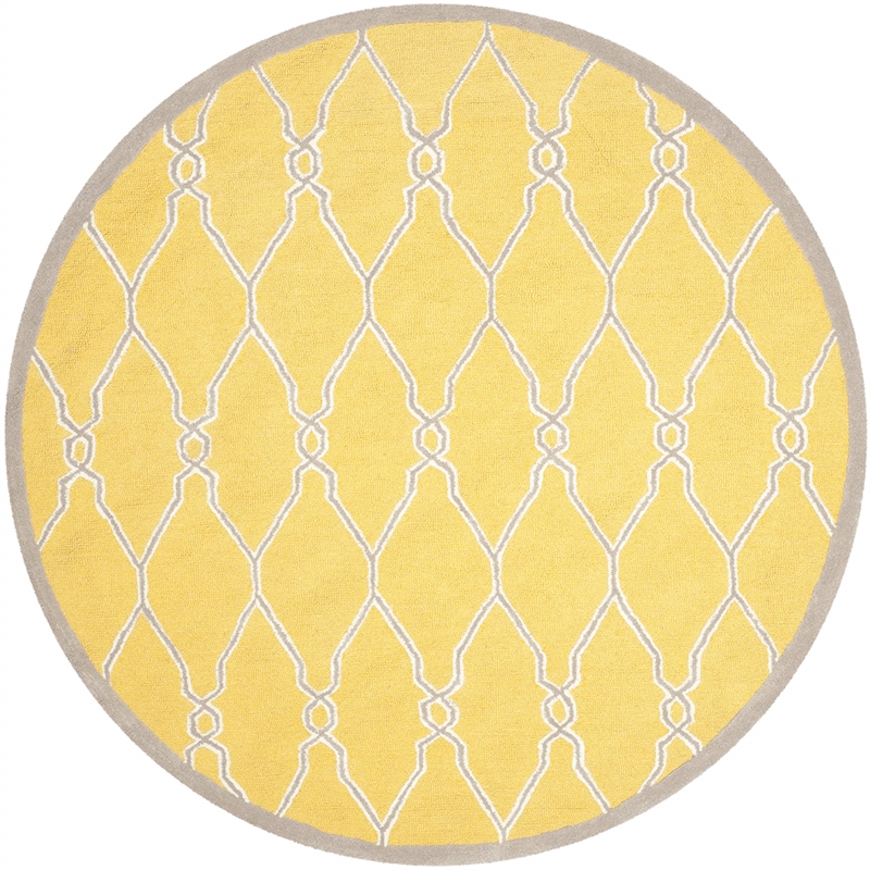 Safavieh Cambridge Gold Transitional Rug - Round 6'