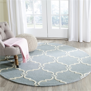 Safavieh Cambridge Blue Transitional Rug - Round 6'