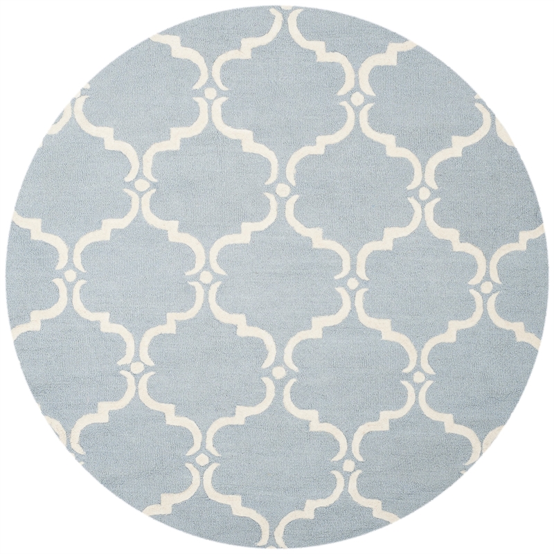 Safavieh Cambridge Blue Transitional Rug - Round 6'