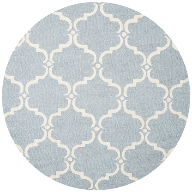 Safavieh Cambridge Blue Transitional Rug - Round 8'