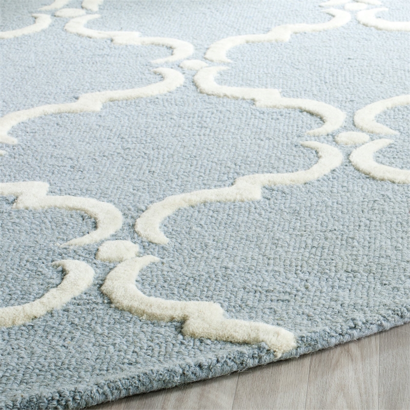 Safavieh Cambridge Blue Transitional Rug - Round 8'