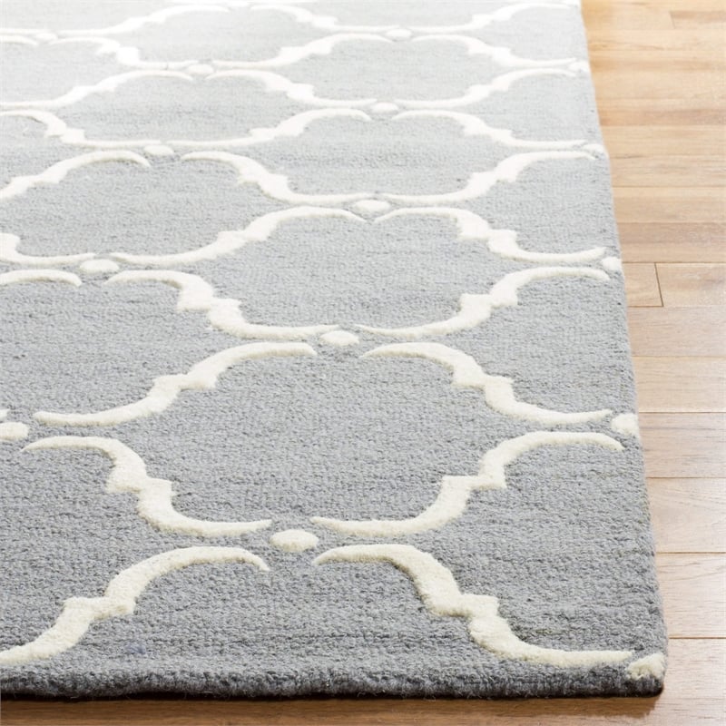 Safavieh Cambridge Dark Grey Transitional Rug - 6' x 9'