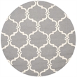 Safavieh Cambridge Dark Grey Transitional Rug - Round 6'