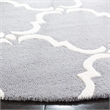 Safavieh Cambridge Dark Grey Transitional Rug - Round 6'