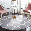 Safavieh Cambridge Dark Grey Transitional Rug - Round 8'