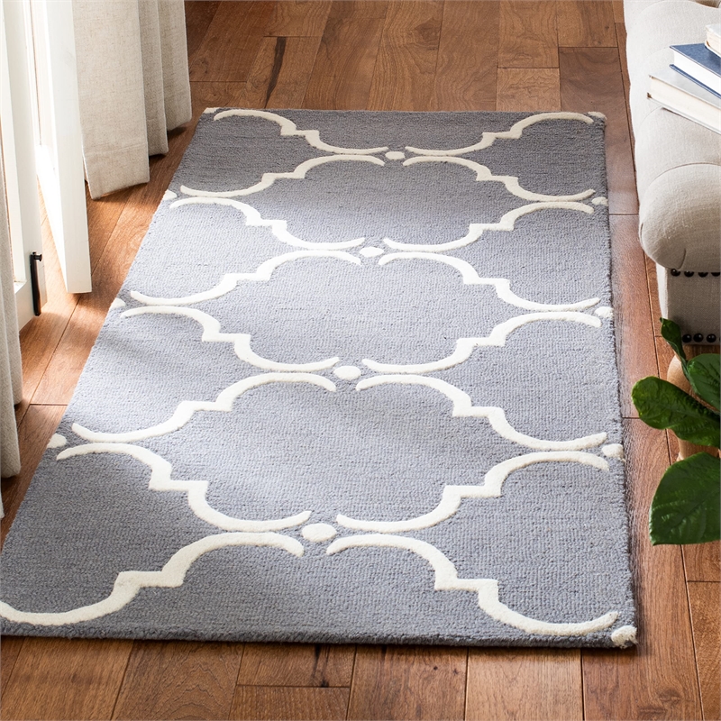 Safavieh Cambridge Dark Grey Transitional Rug - Runner 2'6