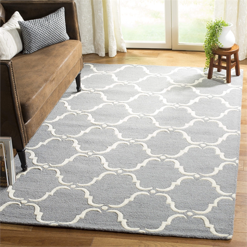 Safavieh Cambridge Dark Grey Transitional Rug - Square 6'