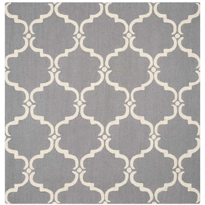 Safavieh Cambridge Dark Grey Transitional Rug - Square 6'