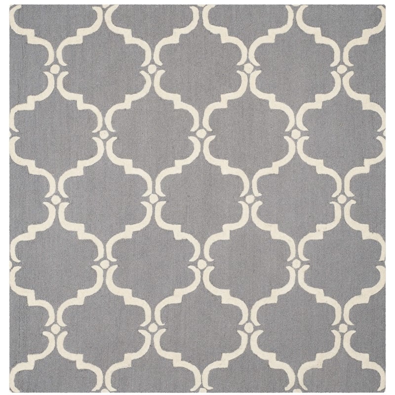 Safavieh Cambridge Dark Grey Transitional Rug - Square 8'