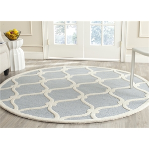 Safavieh Cambridge Blue Transitional Rug - Round 8'