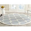 Safavieh Cambridge Blue Transitional Rug - Round 8'