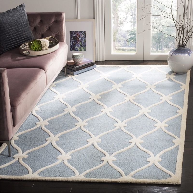 Safavieh Cambridge Blue Transitional Rug - Square 8'