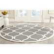 Safavieh Cambridge Dark Grey Transitional Rug - Round 8'