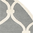 Safavieh Cambridge Dark Grey Transitional Rug - Round 8'