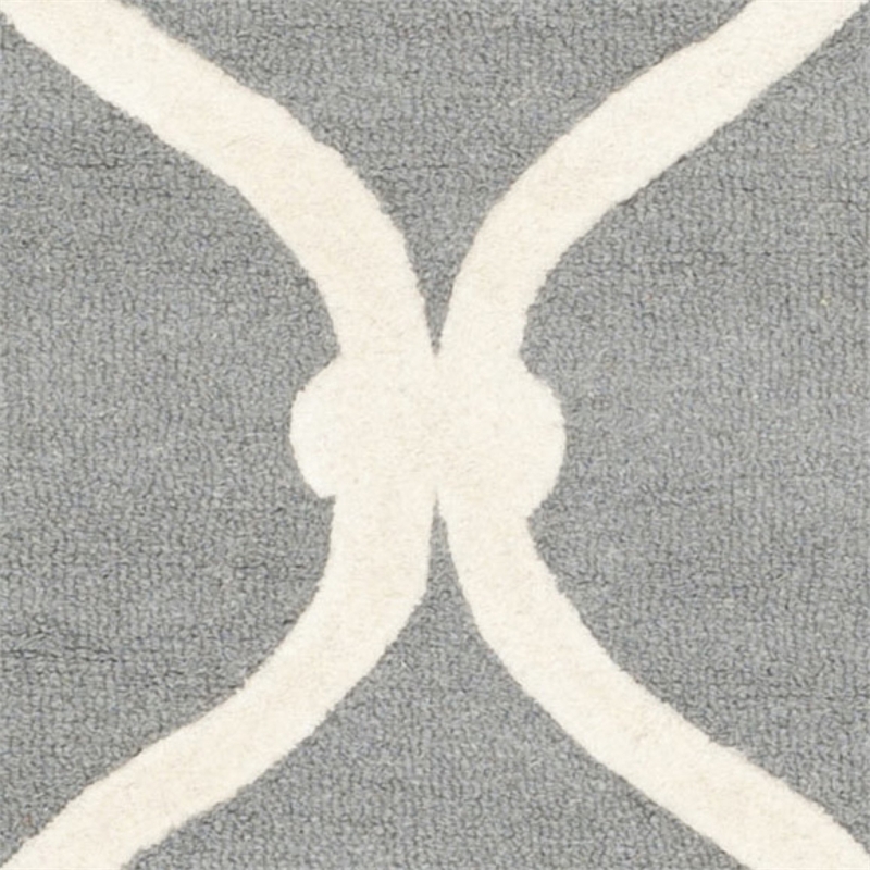 Safavieh Cambridge Dark Grey Transitional Rug - Round 8'