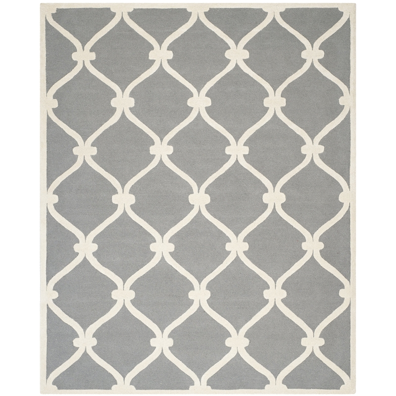 Safavieh Cambridge Dark Grey Transitional Rug - Square 8'