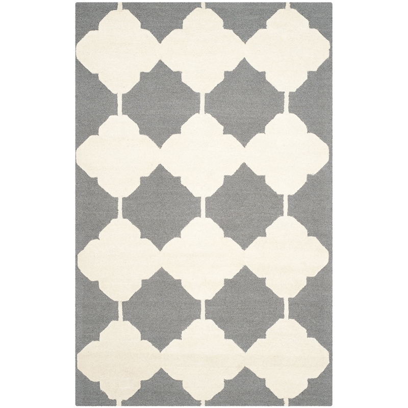 Safavieh Cambridge Dark Grey Transitional Rug - 6' x 9'