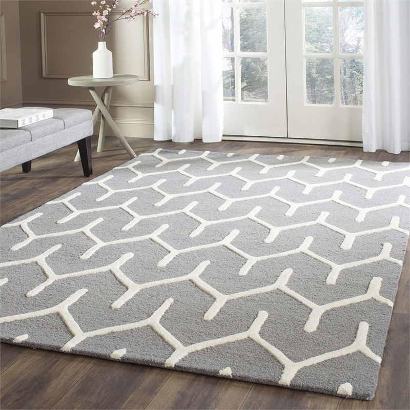 Safavieh Cambridge Dark Grey Transitional Rug - 5' x 8'