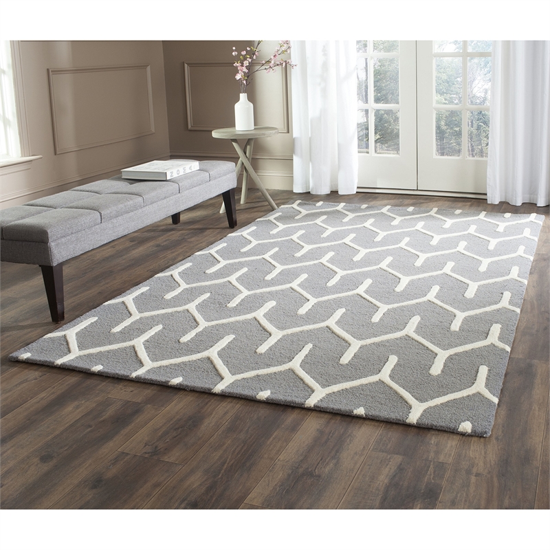Safavieh Cambridge Dark Grey Transitional Rug - 8' x 10'