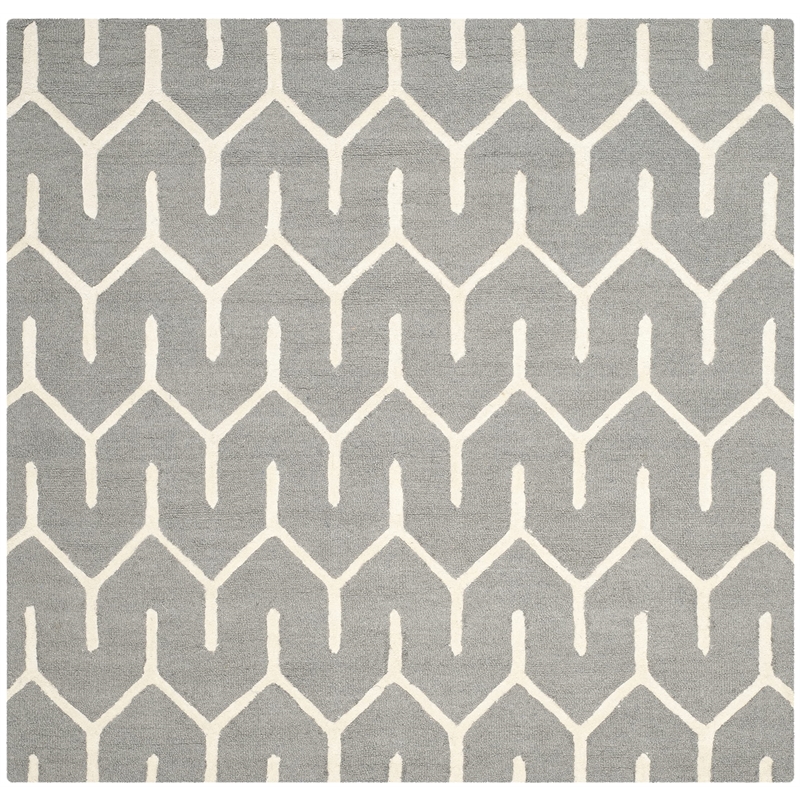 Safavieh Cambridge Dark Grey Transitional Rug - Square 6'