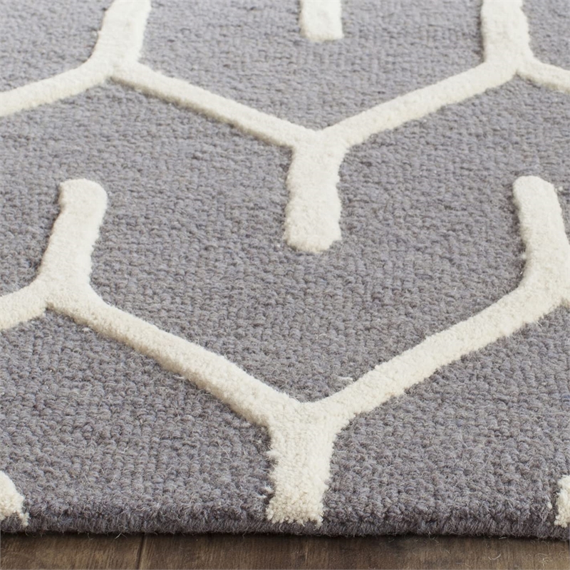 Safavieh Cambridge Dark Grey Transitional Rug - Square 6'