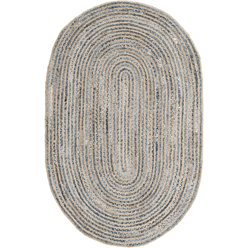 Safavieh Cape Cod Natural Contemporary Rug - Oval 5' x 8'