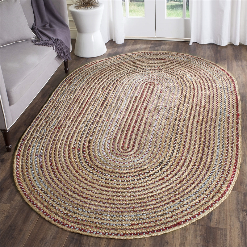 Safavieh Cape Cod Natural Contemporary Rug - Oval 8' x 10'