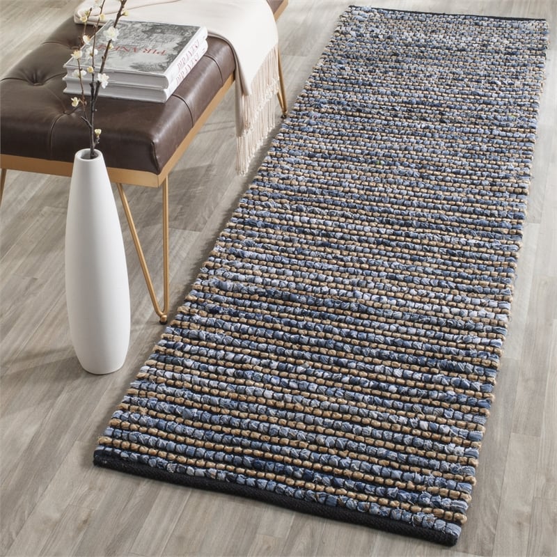 Safavieh Cape Cod Blue Contemporary Rug - Runner 2'3&quot x 8'