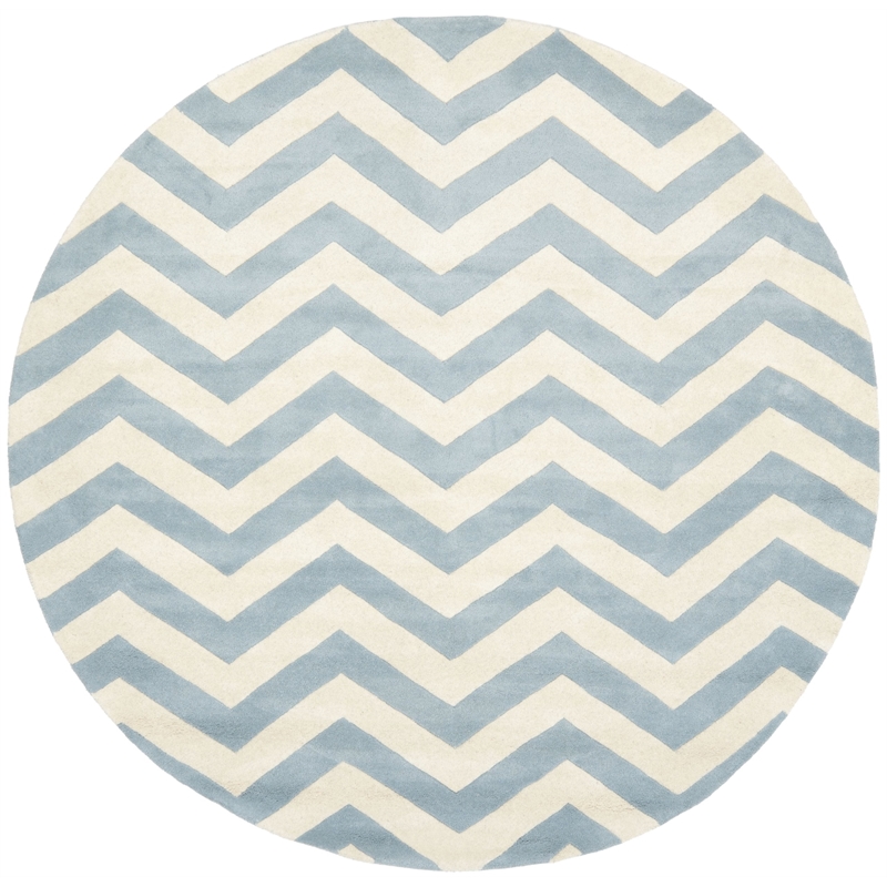 Safavieh Chatham Ivory Contemporary Rug - Round 9'