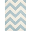 Safavieh Chatham 3' X 5' Wool Hand Tufted Rug in Blue / Ivory