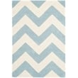 Safavieh Chatham 3' X 5' Wool Hand Tufted Rug in Blue / Ivory