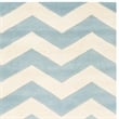 Safavieh Chatham 3' X 5' Wool Hand Tufted Rug in Blue / Ivory