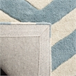 Safavieh Chatham 9' X 9' Round Wool Hand Tufted Rug in Blue / Ivory