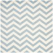 Safavieh Chatham 5' X 5' Square Wool Hand Tufted Rug in Blue / Ivory