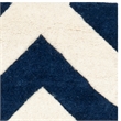 Safavieh Chatham 10' X 10' Square Wool Hand Tufted Rug in Navy / Ivory