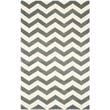 Safavieh Chatham 5' X 8' Wool Hand Tufted Rug In Dark Gray And Ivory