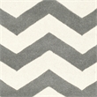 Safavieh Chatham 5' X 8' Wool Hand Tufted Rug In Dark Gray And Ivory