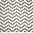 Safavieh Chatham 5' X 5' Square Wool Hand Tufted Rug In Dark Gray And Ivory