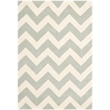 Safavieh Chatham 3' X 5' Wool Hand Tufted Rug in Gray / Ivory