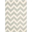 Safavieh Chatham 3' X 5' Wool Hand Tufted Rug in Gray / Ivory