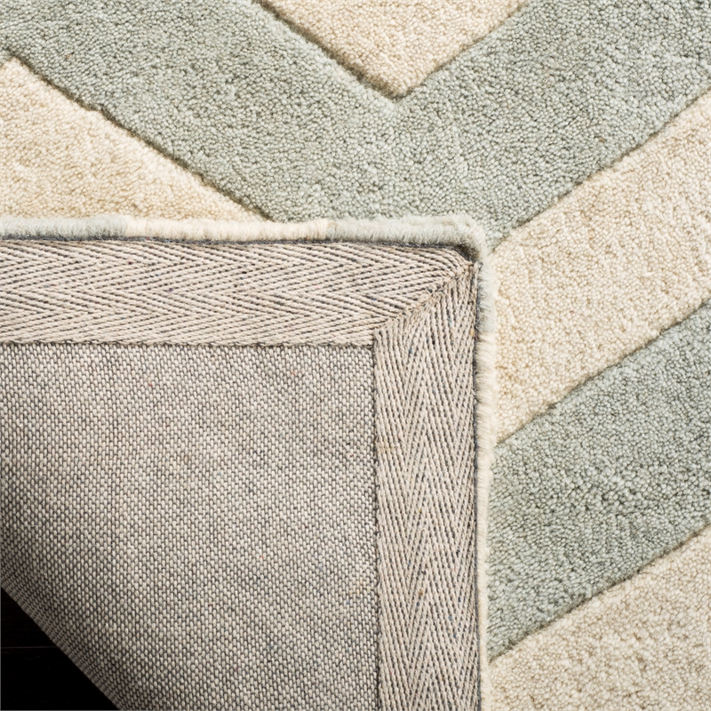 Safavieh Chatham 11' X 15' Wool Hand Tufted Rug in Gray / Ivory