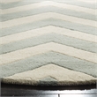 Safavieh Chatham 9' X 9' Round Wool Hand Tufted Rug in Gray / Ivory