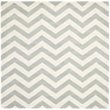 Safavieh Chatham 5' X 5' Square Wool Hand Tufted Rug in Gray / Ivory