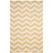 Safavieh Chatham 5' X 8' Wool Hand Tufted Rug in Gold / Ivory
