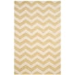 Safavieh Chatham 5' X 8' Wool Hand Tufted Rug in Gold / Ivory