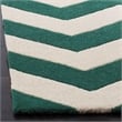 Safavieh Chatham 7' X 7' Square Wool Hand Tufted Rug in Teal / Ivory