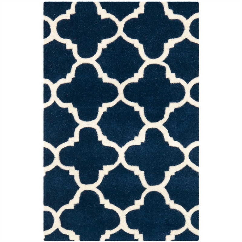 Safavieh Chatham Dark Blue Contemporary Rug - Runner 2'3
